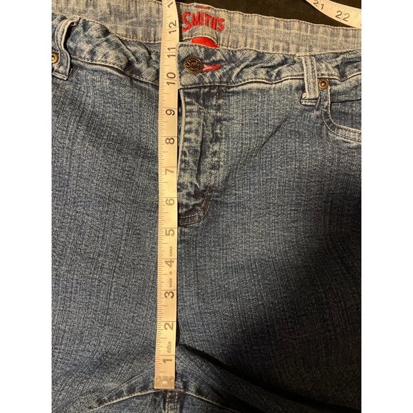 Smith’s Jeans Mid Rise Medium Wash Straight Leg Blue Jeans Sz 18 - Picture 10 of 12